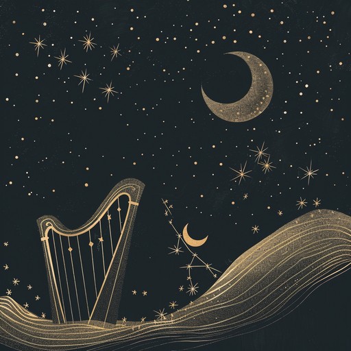 This tranquil composition features a blend of soothing harp plucking and celestial ambient sounds, creating an unusual yet calming experience. Envision drifting in a peaceful astral realm, where the harp's delicate notes intertwine with the gentle echo of distant constellations. The track offers an escape into a serene and dreamy universe, perfect for meditation and relaxation.