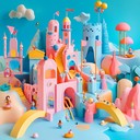 lighthearted tune with bouncy toy sounds and cheerful atmosphere