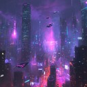 an intense cyberpunk journey through a dystopian digital landscape