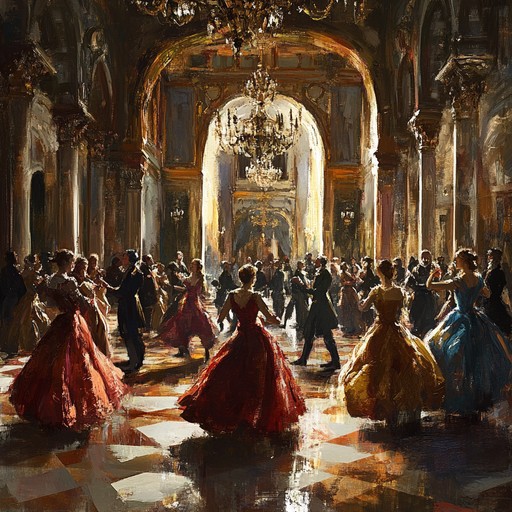 A nostalgic journey back to the grandeur of the renaissance era, where gentle harp notes filled the air in decorated courts. This music evokes images of peaceful courtly dances and opulent historic settings