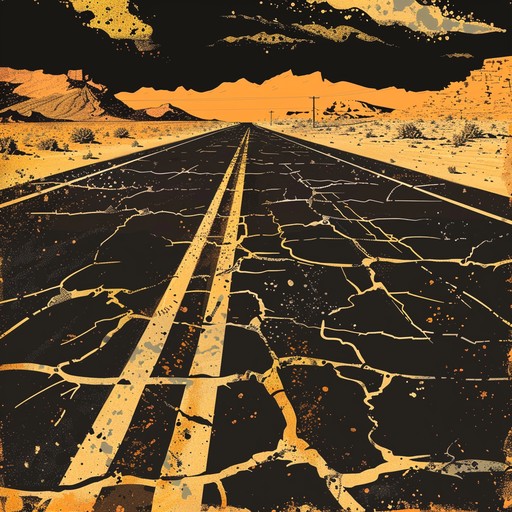 This scorching track evokes the feeling of cruising down a desert highway in a convertible, with the wind whipping through your hair and the sun beating down. Gritty electric guitar riffs, pounding drums, and a thumping bassline propel the song forward, while searing guitar solos cut through the mix like heat mirages on the horizon. The energy is relentless, capturing the adrenaline rush of the open road and the rebellious spirit of classic rock.