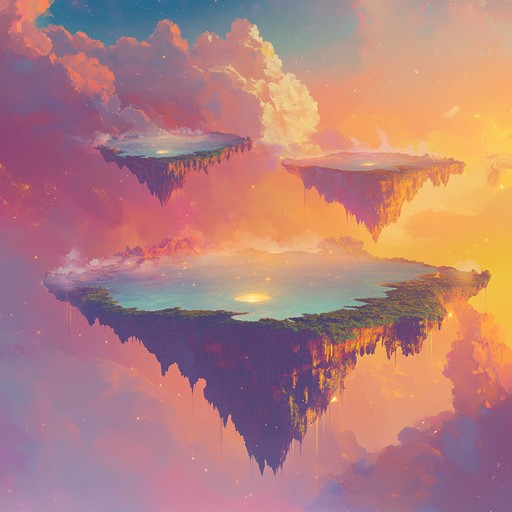 An instrumental track that weaves light, airy synth textures with melodic progressions to create a joyful and uplifting atmosphere. The music evokes images of soaring through the sky, embracing the warmth and beauty of a sunlit horizon.