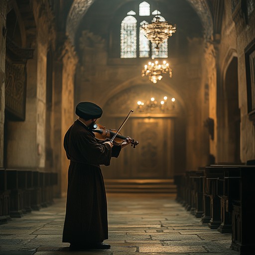 This instrumental track features traditional jewish scales and rhythms woven together to create a sense of tension and anticipation. The melodies are driven by the haunting sound of the violin, symbolizing a struggle or quest. Underneath, the drum beats invoke a heartbeat rhythm, pulsating through the piece, amplifying the overall atmosphere of suspense. Perfect for creating a dramatic effect in a cultural or historical context.