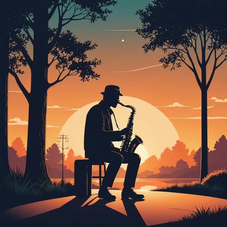 A soft, melodious track that uses the luscious timbre of the saxophone to create a nighttime soundscape ideal for relaxation and gentle reflection. This music serves as a soothing companion that enfolds you in comfort, perfect for those who seek a peaceful respite from the day's hustle.