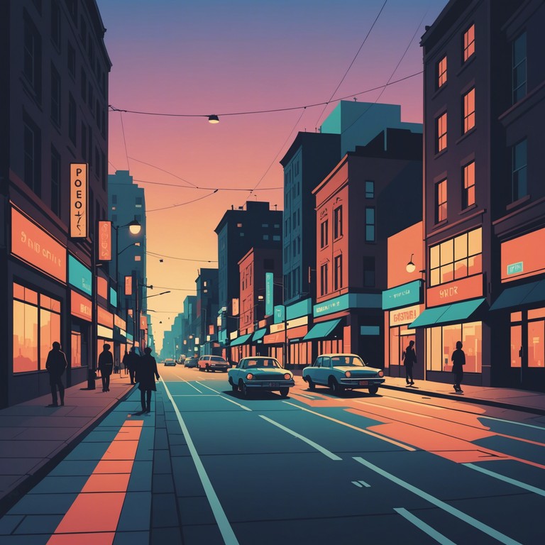 This track captures the essence of a city's pulse during rush hour, combining high speed drum 'n bass rhythms with the ambient sounds of urban life to create a vivid auditory journey. The rapid drum beats mimic the hustle of city dwellers, while the interspersed sounds of traffic and distant conversations add a layer of realism, making you feel like you're navigating through crowded streets. The complexity of the arrangement offers an energizing, yet challenging, listening experience.