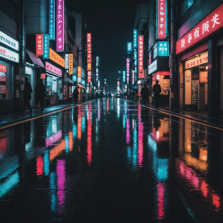 A somber instrumental j pop track that echoes the quietude of a rainy evening in tokyo. The melody, reflective and introspective, paints a vivid picture of glistening streets and the subtle interplay of city lights and shadows. The piece combines traditional japanese instruments with modern j pop sensibilities, capturing a feeling of nostalgia and the serene beauty of solitude.