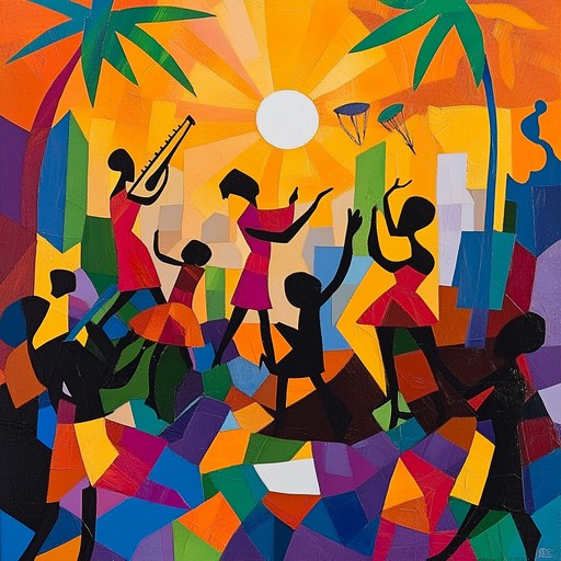 A vibrant and playful instrumental that merges soulful melodies with the lively beats of a caribbean carnival, featuring energetic saxophone leads, rhythmic percussion, and uplifting horn arrangements. The track captures the essence of a joyful street celebration, inspiring listeners to dance and feel carefree.