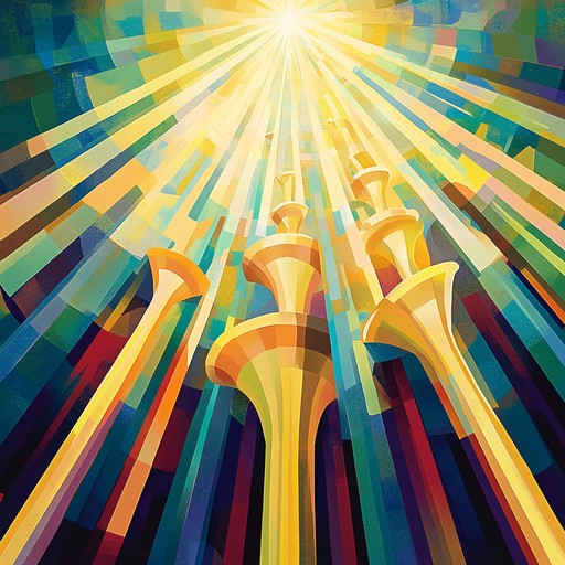 A joyous gospel instrumental highlighting triumphant trumpets that evoke feelings of celebration, gratitude, and spiritual upliftment