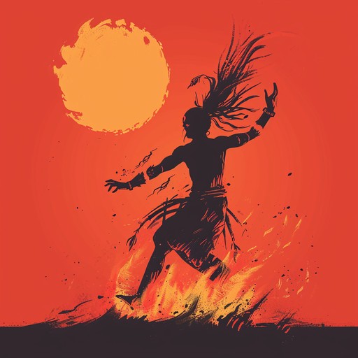 This instrumental piece captures the raw energy of a warrior's dance, blending traditional folk instrumentation with modern intensity. Fast paced rhythms drive the track, while melodious folk motifs weave an intricate tapestry of sound. Fiery and relentless, the music evokes images of ancient battles and celebrations.