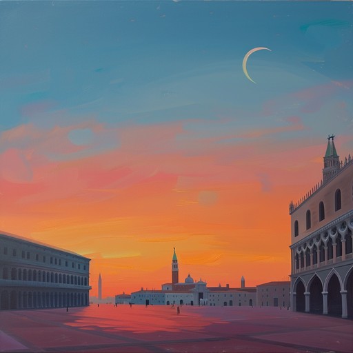 Imagine a bustling venetian square as the sun sets, bathed in golden hues and echoing with the distant songs of gondoliers. This capriccio evokes a flurry of emotions, with swift changes and a playful, yet mysterious mood created by intricate melodies and spontaneous rhythms.