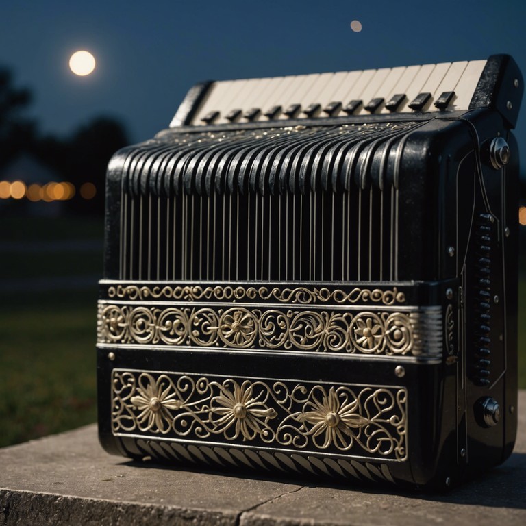 Imagine a song capturing the spirit of a heart to heart conversation amid germany's picturesque landscapes, as the accordion weaves through emotions and memories, touching on both joy and melancholy.