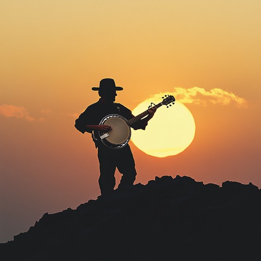 A lively, foot tapping bluegrass instrumental that captures the sheer joy and euphoria of dancing under open skies. The banjo leads with swift, cheerful melodies, accompanied by fiddle and mandolin weaving through energetic rhythms. The music paints a picture of carefree moments in nature, celebrating freedom and happiness. The composition builds up to an exhilarating climax, leaving listeners uplifted and inspired.