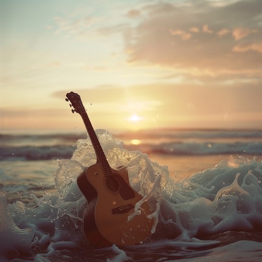 Soothing guitar and gentle percussion intertwine to create a serene, nostalgic tune reminiscent of quiet evenings by the sea, enveloping listeners in peaceful reflection.