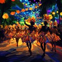 an electrifying samba journey through lively brazilian streets.