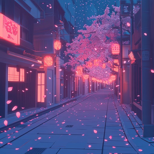 An energetic instrumental track that fuses traditional japanese instruments like the koto with modern synth driven grooves, creating a vibrant and groovy j pop song that evokes the feeling of cherry blossoms under neon lights.