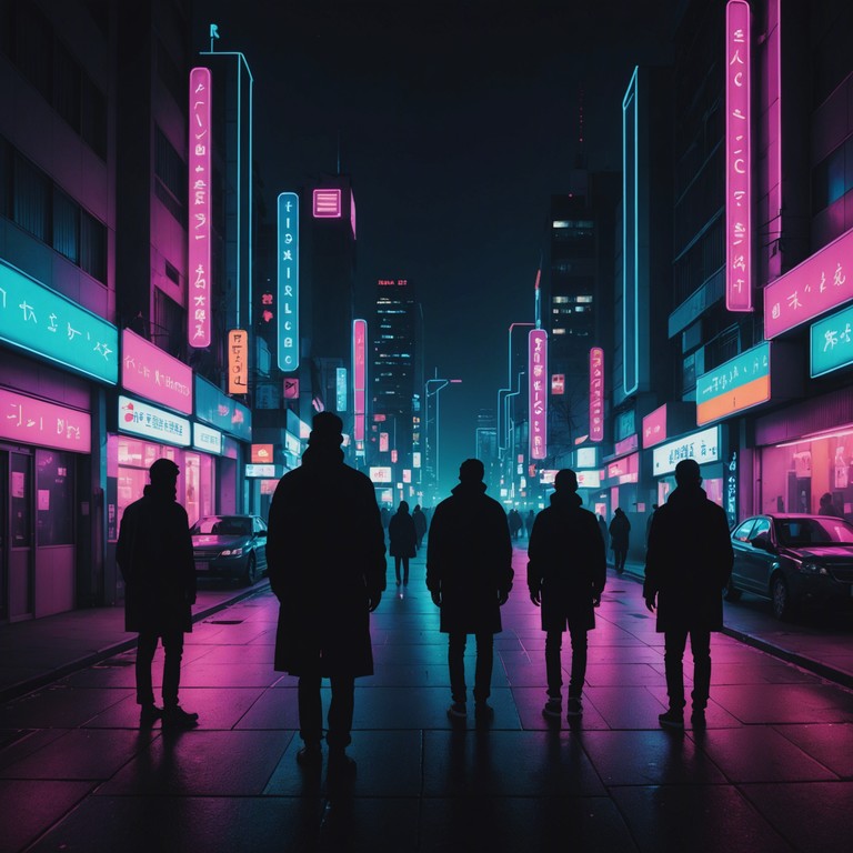 In a sonic exploration of a dystopian future, neon streets clash combines relentless beats with the chaotic essence of cyberpunk culture. Layered textures and gritty synthesizer sounds evoke a world of neon lit streets and shadowy figures, crafting a soundscape that pulses with the anarchic energy of a society on the brink.