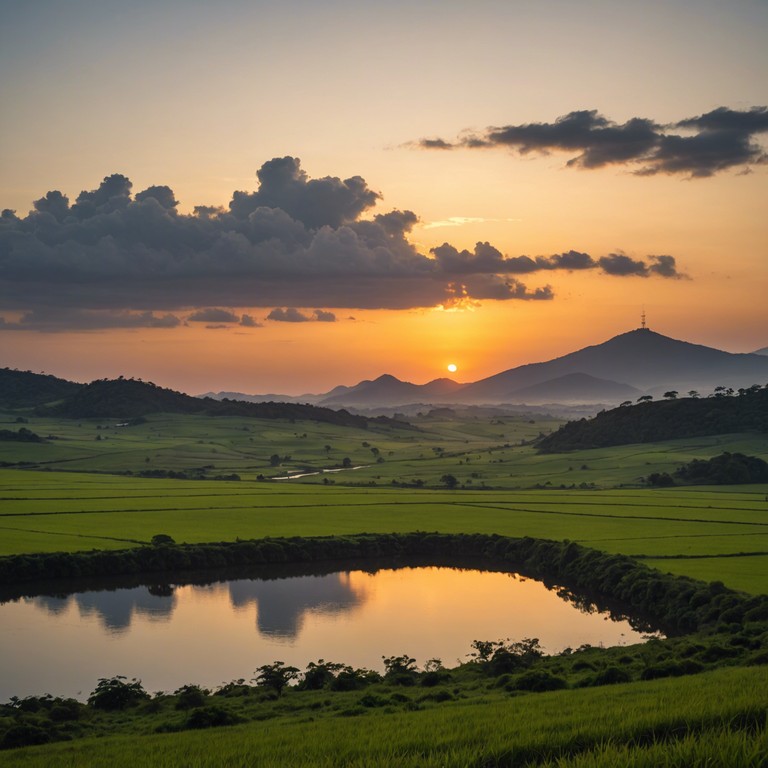 This instrumental track features a serene, acoustic ambience that evokes the vast, tranquil landscapes of the brazilian countryside. Soft guitar melodies weave through the composition, carrying the listener on a soothing journey of relaxation and introspective thought.