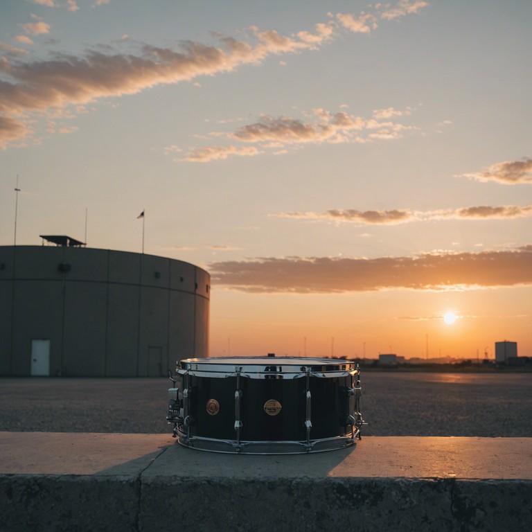 This composition blends the solemnity of military life with a reflective and introspective approach, capturing the quieter moments in the lives of soldiers. The primary instrument, a march snare drum, maintains a subdued but steady beat, reflecting the disciplined yet emotional undertone of military existence