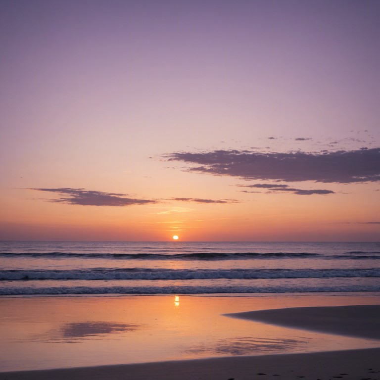 This piece paints a serene picture of a sunset by the beach, enhanced by the soft rhythms of latin jazz. Gentle, rhythmic, and soothing, it invites the listener to relax as the sun dips below the horizon. The music is rich with gentle dynamics, flowing like the calm evening sea embracing the sand.