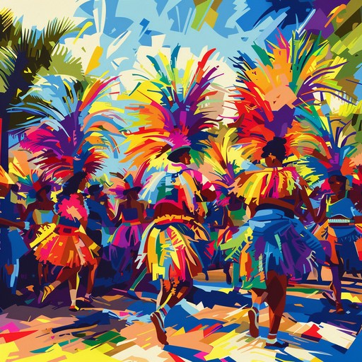 An exhilarating salsa track filled with vibrant brass, fast paced percussion, and lively piano melodies designed to evoke the atmosphere of a festive carnival. It invites listeners to get up and dance, embracing the joy and excitement of a grand celebration with infectious rhythms and uplifting harmonies.