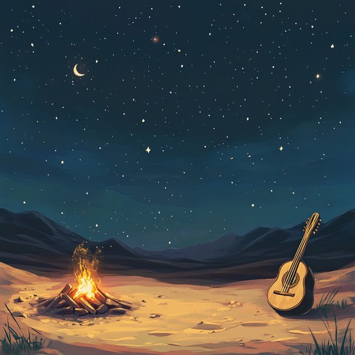 An evocative instrumental featuring the oud, portraying tender emotions inspired by quiet desert nights, capturing the essence of intimacy and longing.