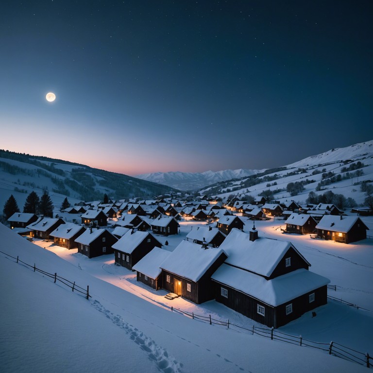 An evocative bells driven track that mirrors the quiet and calm of solitary winter nights during the holiday season, it revolves around the crisp, pristine sound of bells echoing through a landscape blanketed by snow, embodying the spirit of peace and reflection.