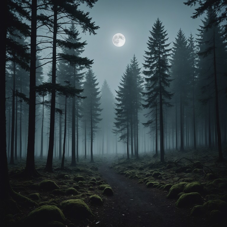 A track filled with haunting melodies that echo the mysteries of a moonlit night, designed to evoke the sensation of secretive whispers and ghostly encounters. The music gradually builds up with an array of soft yet piercing tones, creating an atmosphere of tension and ethereal suspense. The overlay of subtle synth textures gives a modern touch to the classic eerie vibe.