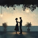 a romantic melody capturing lovers under a starlit sky