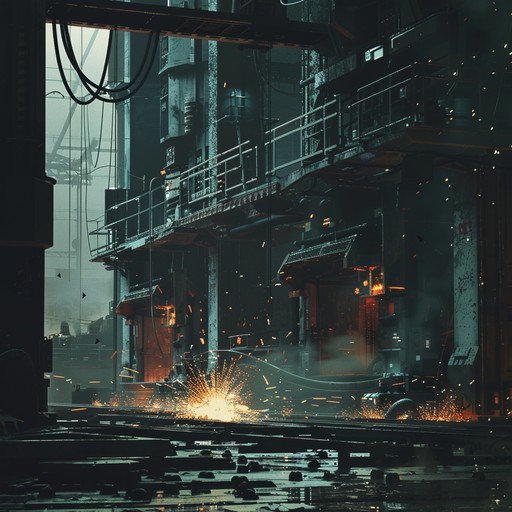 This track blends industrial rhythms and chaotic stomp elements to create an intense, high energy atmosphere that drives listeners into a frenzy. Distorted industrial sounds collide with heavy percussion, providing an unpredictable and electrifying experience