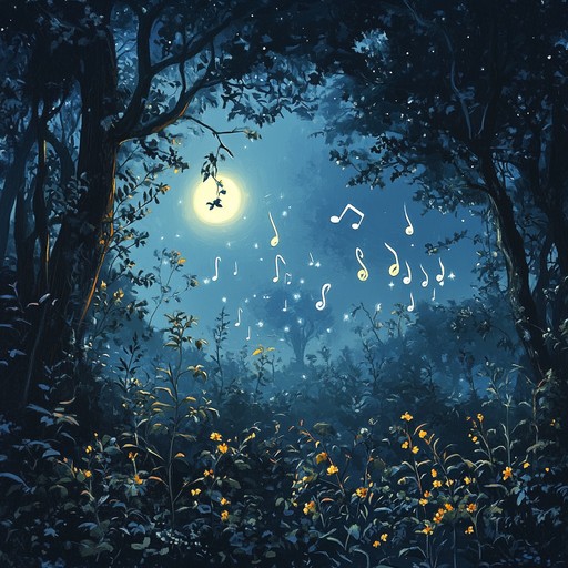 A mystical instrumental freak folk piece that transports the listener to an enchanted woodland under the moon, with ethereal melodies and ambient textures played on the hammered dulcimer, invoking the spirits of the ancient trees.