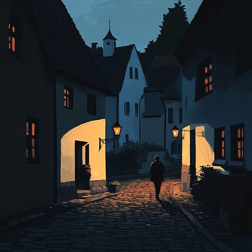 An instrumental klezmer piece featuring tense clarinet melodies that evoke the feeling of shadows lurking in the narrow streets of an old eastern european town, capturing suspense and mystery.