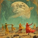 rhythmic cosmic journey blending traditional bhangra and spacey synths