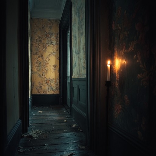 In this track, deeply resonant tones blend with ethereal echoes, crafting a shadowy atmosphere where whispered melodies seem to drift from the forgotten corridors of an old, abandoned mansion. The music evolves, imbuing a sense of mystery and suspense, perfect for evoking the chilling thrill of the unknown.