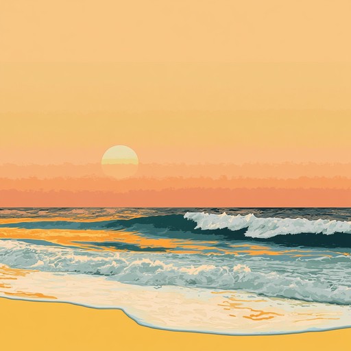 Imagine a serene sunset at the beach, with gentle waves washing ashore and a cool breeze brushing past. This smooth chillwave track blends soothing electronic elements with soft ambient sounds, creating a peaceful and relaxing atmosphere as the sun sets, casting golden hues across the water.