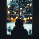 a haunting melody expressing anxiety amidst joyful holiday lights