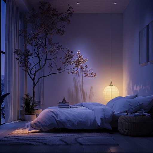 Create a serene and magical night atmosphere with soft, ethereal sounds that envelope the listener in a dreamy, relaxing embrace. Ideal for late night reflections or gentle unwinding.