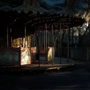 eerie carnival melody with haunting circus atmosphere.