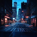 a punk instrumental capturing loneliness under glowing city lights.