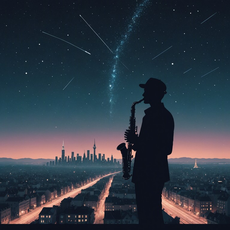 In this unique track, the clarinet takes center stage, embarking on a sonic adventure that seamlessly blends age old klezmer melodies with futuristic, electronic soundscapes. The composition starts with a traditional klezmer feel, using typical minor scales, before introducing synthetic textures and beats that propel the song into a new era, creating a journey through time encapsulated in music.