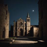 mysterious tones under moonlit gothic skies