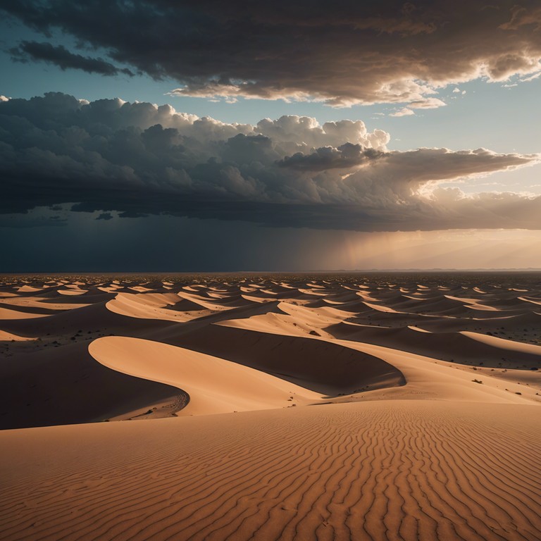 This track combines aggressive electronic beats with traditional middle eastern instruments, creating an explosive and intense auditory experience that captures the dynamic spirit of a desert storm. The track is driven by powerful rhythms that simulate the sounds of roaring winds and shifting sands, mixed with the mystical allure of middle eastern melodies.