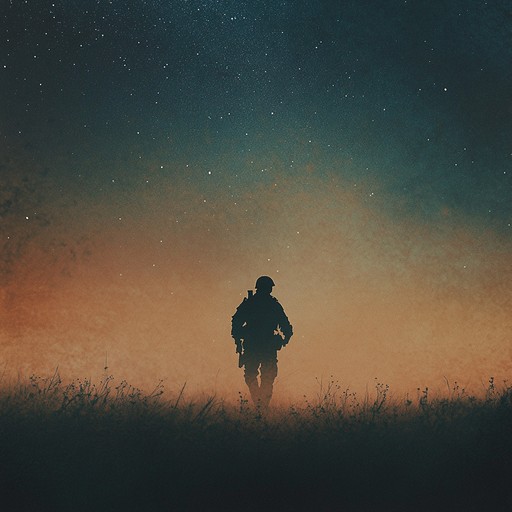 An evocative instrumental piece that merges the steady cadence of military drums with ambient, ethereal soundscapes, creating a dreamlike journey through misty battlefields.