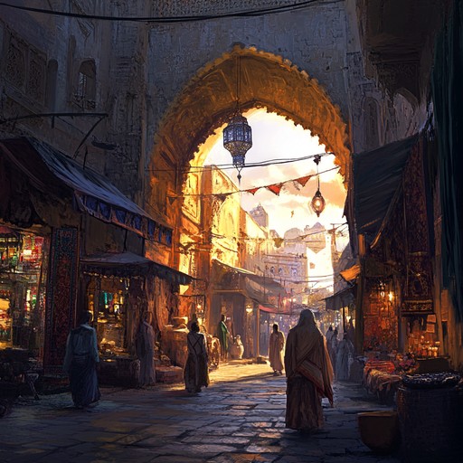 The instrumental piece transports listeners back to a bygone era, capturing the feel of an ancient, bustling middle eastern bazaar. The nostalgic and melancholic tones of the oud paint a vivid picture of distant, fading memories.