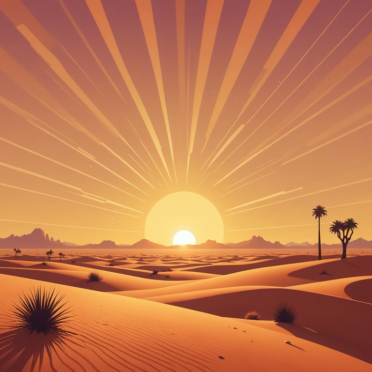 This composition captures the essence of a vivid sunrise over the sahara, combining traditional african percussion with sweeping melodic lines to evoke a sense of adventure and optimism. Elements of modern production techniques are woven through to bridge the old with the new, creating a compelling world music piece.