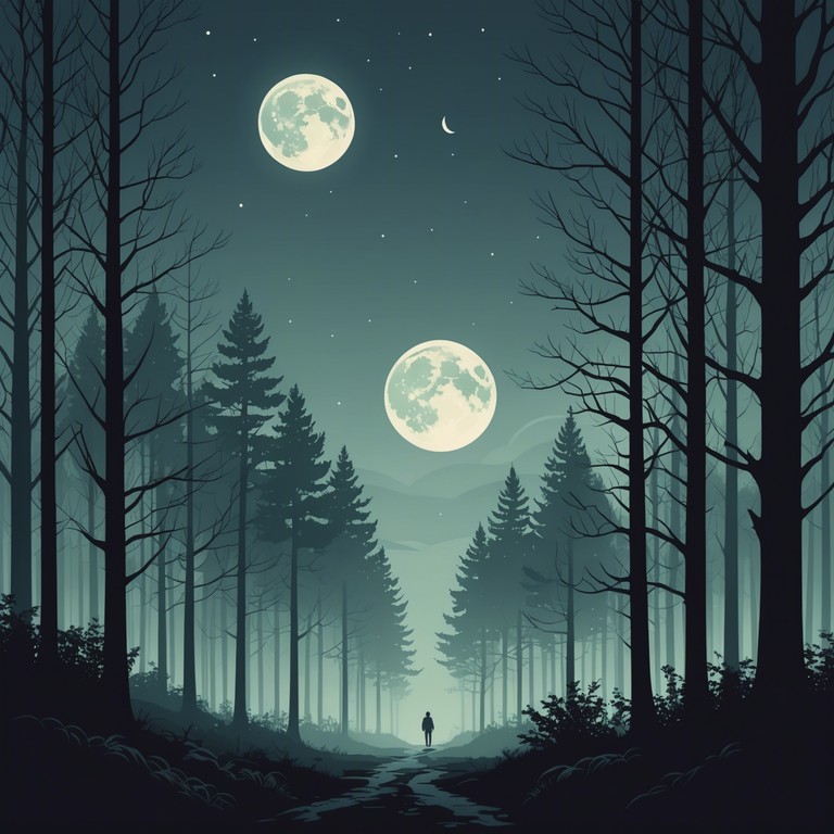 This track merges a haunting violin with gothic tones, creating an otherworldly yet intimate soundscape. The evocative melody simulates whispering shadows beneath the gleam of a full moon, evoking a landscape filled with nostalgia and unspoken tales. The composition features a melancholic violin that carves deep into the soul of its listeners, supported by subtle electronic undertones that enhance the spectral quality of the music.