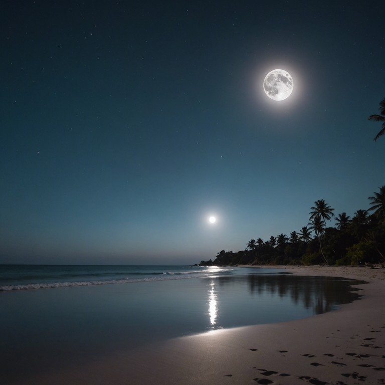 Dive into a sonic experience that marries the soothing calm of a tropical evening with the celebratory energy of a cultural festa, all through the resonating tones of the steelpan under a crescent moon.