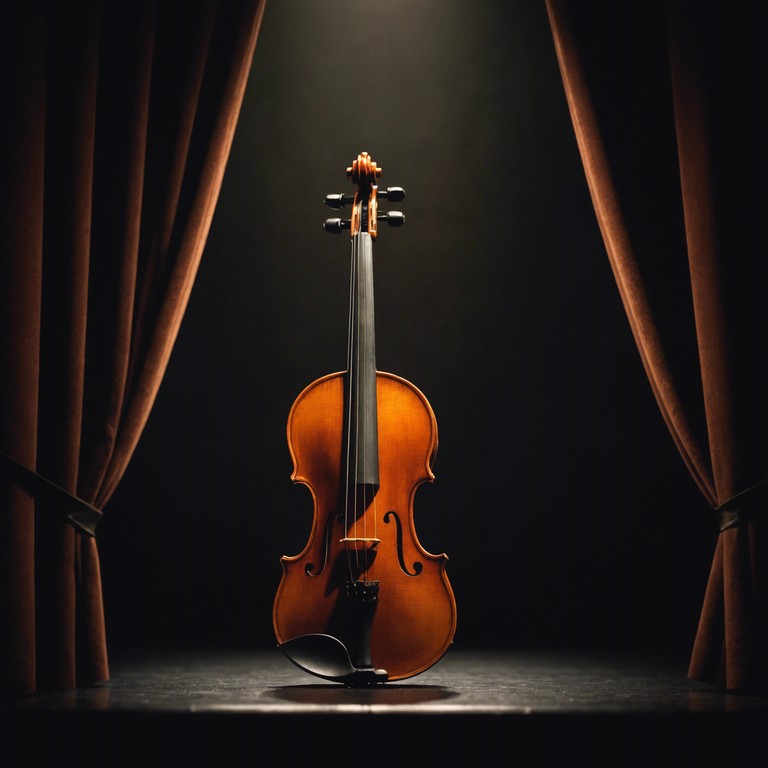 The track embodies the electrifying atmosphere of a theater the night before a major performance, mirroring the emotional journey from quiet introspection to explosive creative expression. The violin leads this symphonic piece, drawing listeners into the heart of the theater's magic and excitement.