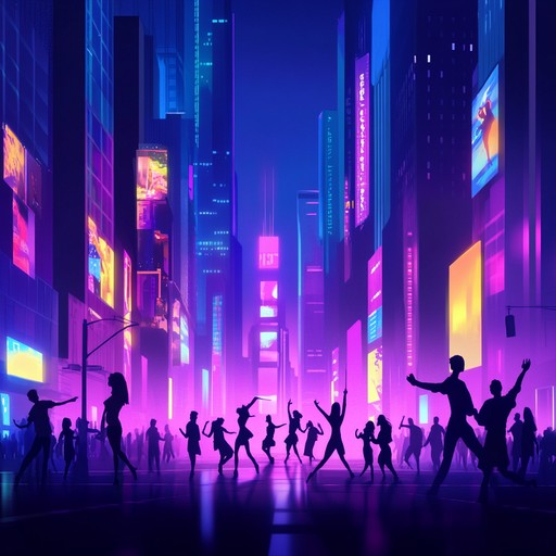 An instrumental track that combines pulsating disco beats with groovy funk rhythms, evoking the electrifying atmosphere of a city at midnight. Featuring catchy basslines, vibrant horns, and shimmering synths, it transports listeners to bustling streets alive with energy.