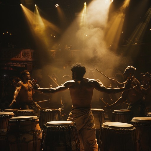 This track features relentless, aggressive percussion driving traditional samba rhythms. The energetic blend creates a confrontational and intense atmosphere, suitable for competitive scenes or emotional climaxes.