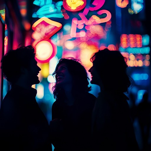 An energetic instrumental indie song that embodies the excitement of youth exploring the city at night, with lively electric guitar riffs and a driving rhythm that evokes images of friends laughing under the glow of neon lights.